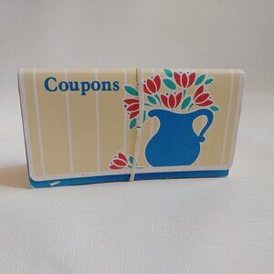 VINTAGE Coupon Binder Accordion Folder 1989 Clever Inflation Busting Tool